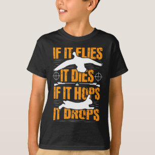 T-shirt S'Il Vole, Il Mort S'Il Hop Il Baisse - Rabbit H