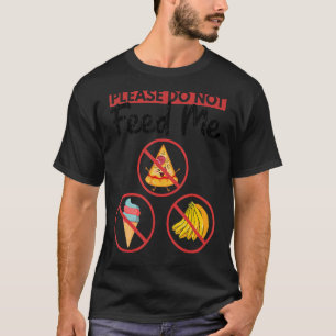 T-shirt S'Il Vous Plaît Ne Pas Me Nourrir Aliments Allergi
