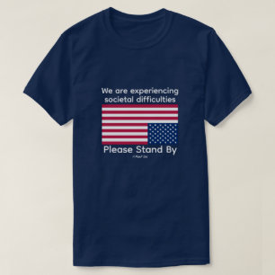 T-shirt S'Il Vous Plaît Rester En (US) - Une Chemise Miste