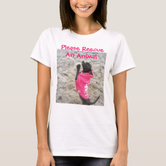 T-shirt S'Il Vous Plaît Secourir Un Animal