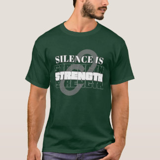 T-shirt Silence Is Strength – Minimalist Introvert Quote