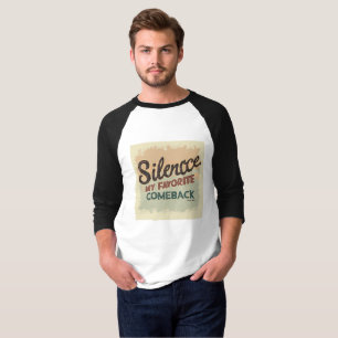 T-shirt Silence : Ma meilleure répartie Forte attitude Q