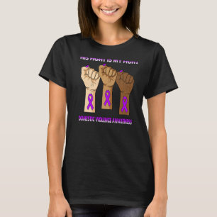 T-shirt Silence Main Son Combat Est Mon Combat Contre Viol