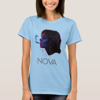 T-shirt Silence peint à la lumière de Nova