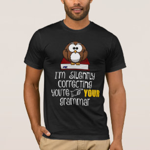 T-shirt Silencieusement correction de votre hibou