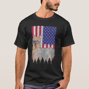 T-shirt Silencieux Terrier Patriotique Chien USA Pride Ame