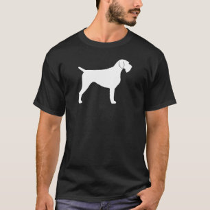 T-shirt Silhouette à poils durs allemande d'indicateur