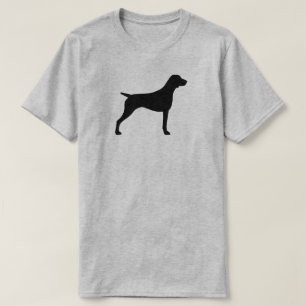T-shirt Silhouette allemande d'indicateur aux cheveux