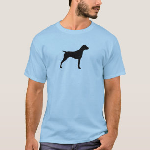 T-shirt Silhouette allemande d'indicateur aux cheveux
