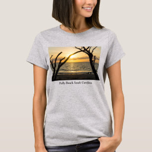 T-shirt Silhouette Arbre Soleil Folle