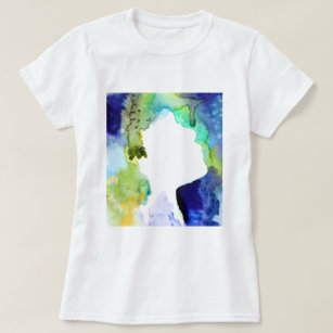 T-shirt Silhouette art abstract watercolor