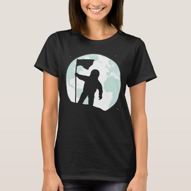 T-shirt Silhouette, astronaute (Devant)