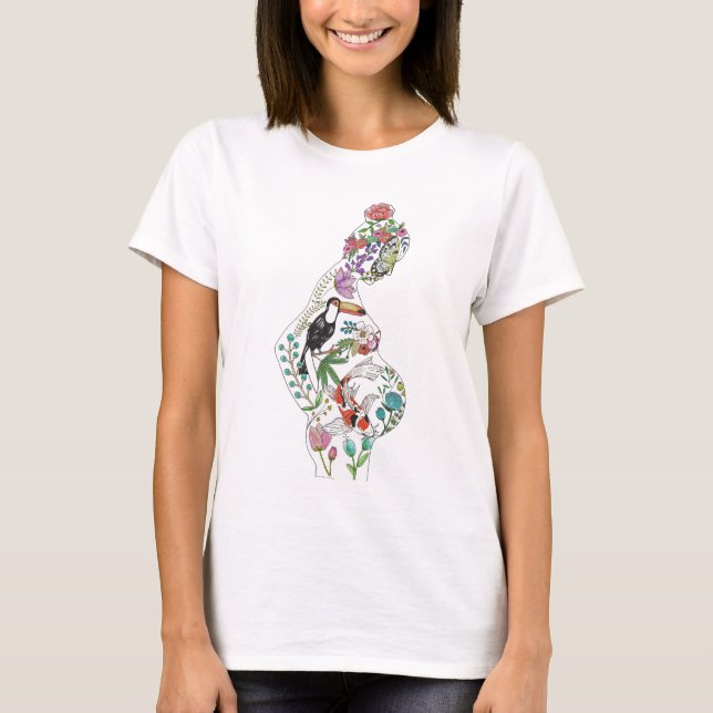 T-shirt Silhouette blanche (conception avant) (Devant)