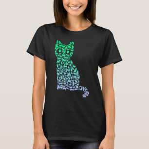 T-shirt Silhouette Chats pour Garçons Amateur de C