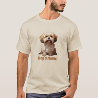 T-shirt Silhouette couleur Lhasa Apso
