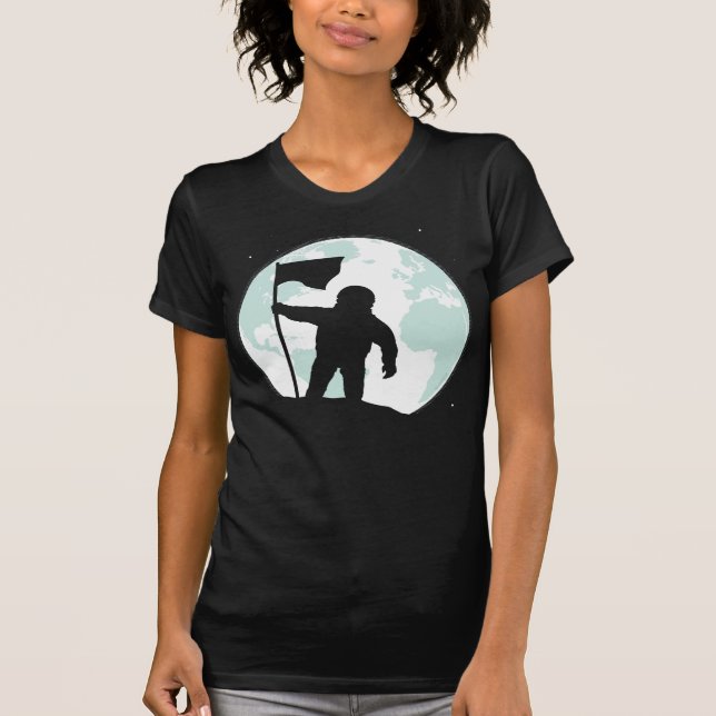 T-shirt Silhouette d'astronaute (Devant)