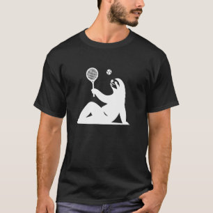 T-shirt Silhouette de balle de tennis minimaliste