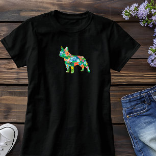 T-shirt Silhouette de Bouledogue Français 