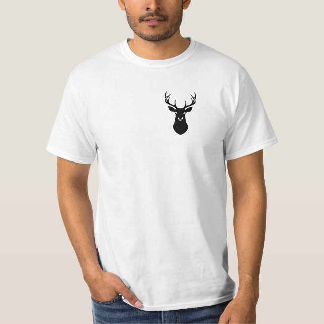 T-shirt Silhouette de cerf à 10 pointes (Devant)