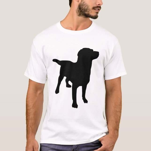 T-shirt Silhouette de chien (Devant)