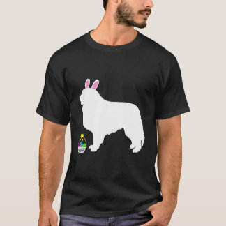 T-shirt Silhouette de chien lapin de Pâques des grandes Py