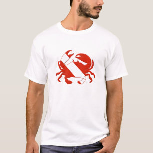 T-shirt Silhouette de crabe