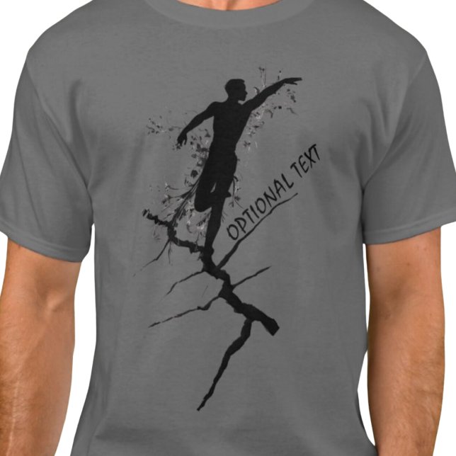 T-shirt SILHOUETTE DE DANSEUR MASCULE (Male dancer silhouette t shirt.  )