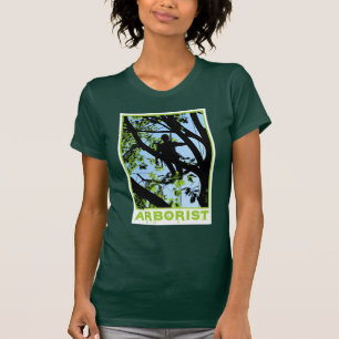 T-shirt Silhouette de grimpeur d'arbre : Arboriste
