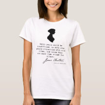 silhouette de Jane Austen et citation de livre,