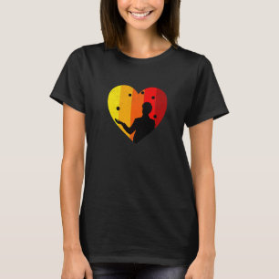 T-shirt Silhouette de jongleur avec balles pour artiste ac