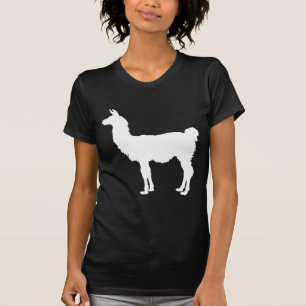 T-shirt Silhouette de lama