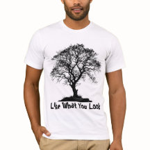 T-shirt silhouette de l'arbre esthétique 