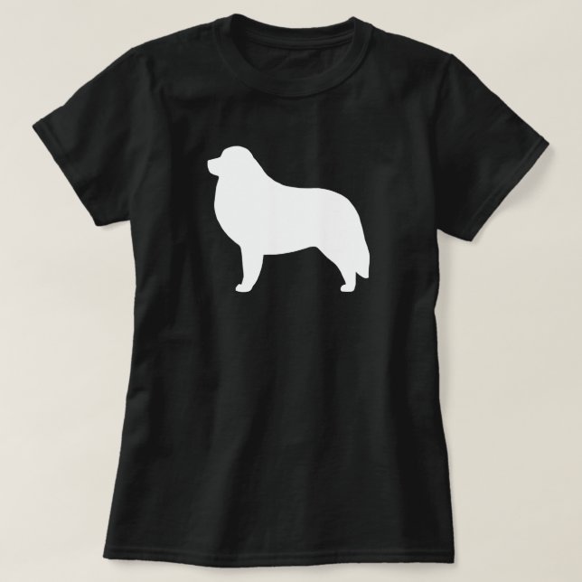 T-shirt Silhouette de race de chien de Grands Pyrénées (Design devant)