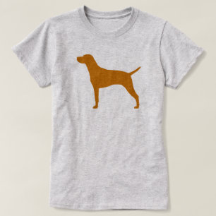 T-shirt Silhouette de race de chien de Vizsla de Hongrois