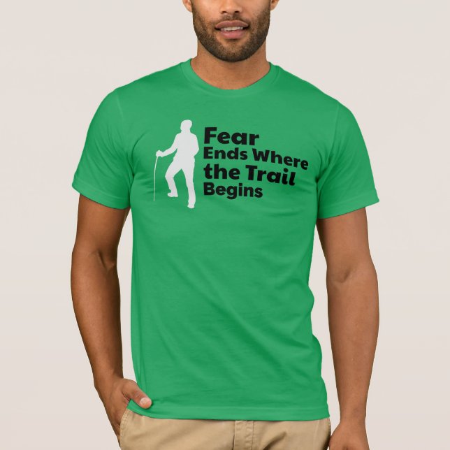 T-shirt Silhouette de randonneur solitaire - Teigne testé  (Devant)