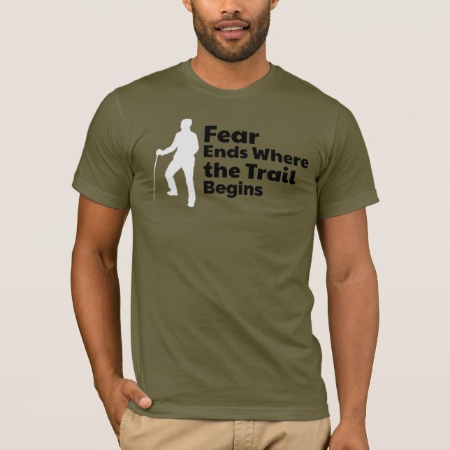 T-shirt Silhouette de randonneur solitaire - Teigne testé  (Devant)