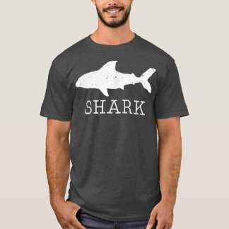 T-shirt Silhouette de requin Design détendu