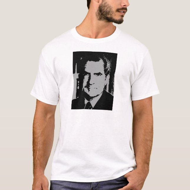 T-shirt Silhouette de Richard Nixon (Devant)