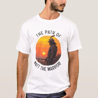 T-shirt Silhouette de samouraï guerrier soleil personnalis