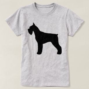T-shirt Silhouette de Schnauzer géant