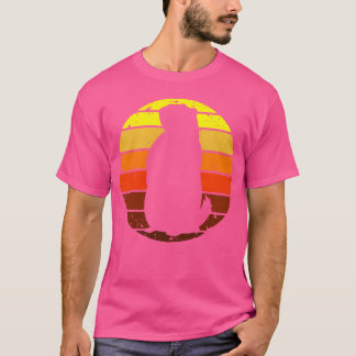 T-shirt Silhouette de style coucher de soleil de la journé