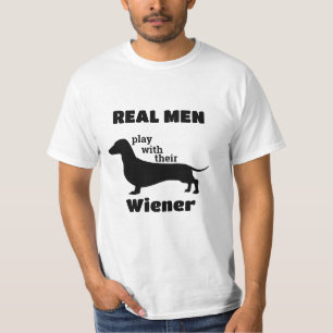 T-shirt Silhouette de teckel drôle