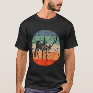 T-shirt Silhouette de vache rétro - Éleveur de bétail vint