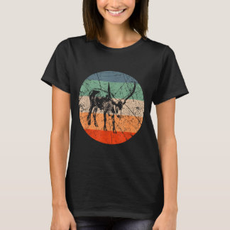 T-shirt Silhouette de vache rétro - Éleveur de bétail vint