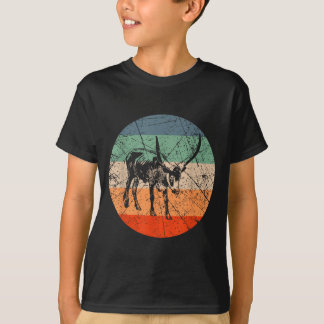 T-shirt Silhouette de vache rétro - Éleveur de bétail Vint