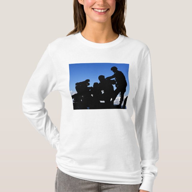 T-shirt Silhouette des soldats (Devant)