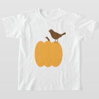 Silhouette d'oiseaux et de Citrouilles
