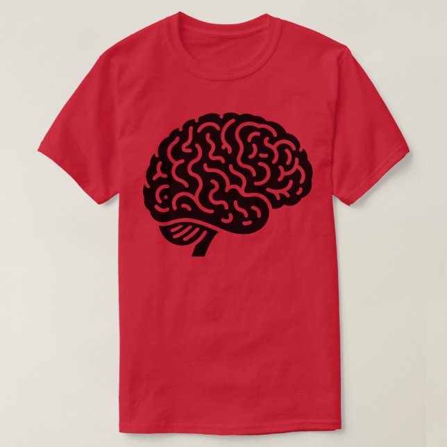 T-shirt Silhouette du cerveau (Design devant)