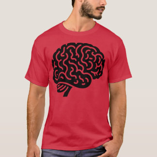 T-shirt Silhouette du cerveau