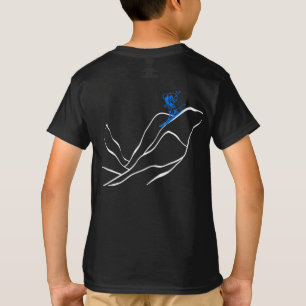 T-shirt Silhouette du skieur de montagne